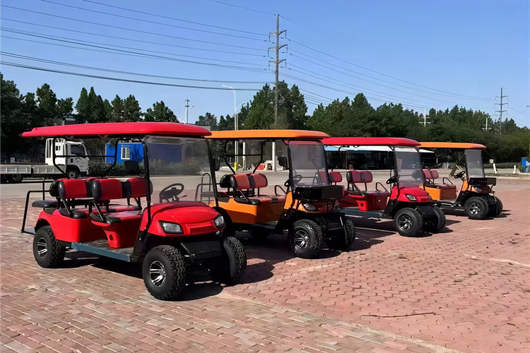Off road 4+2 seat golf cart exported to Africa