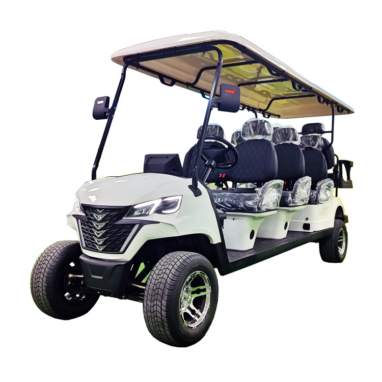 8-seater luxury electric golf cart for sale (Model HF6+2)