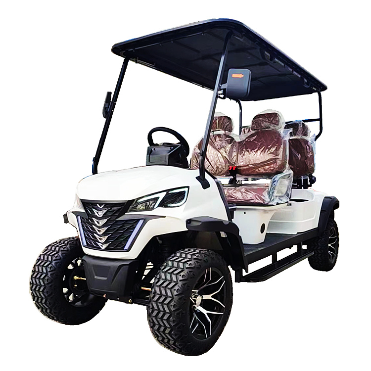 4-seater luxury electric golf cart with all seats facing forward (Model HF4)